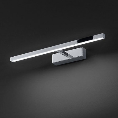 Perenz - Riga - Applique a led piccola struttura in metallo e diffusore in acrilico orientabile - 1 Lampadina Led Integrato 12W - Lumen 840 - Gradi Kelvin 3000k-4000k-6000k - SKU: 8040