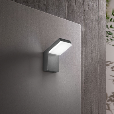 Perenz - Piega - Applique da esterno a led con struttura in metallo e diffusore in acrilico - 1 Lampadina Led Integrato 20W - Lumen 1600 - Gradi Kelvin 3000k-4000k-6000k - IP65 - SKU: 8336