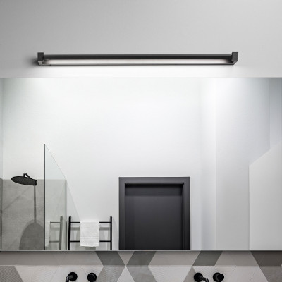 Perenz - Sway - Applique da parete a LED grande orientabile stile moderno per bagno - Colore: Nero - 1 Lampadina Led Integrato 35W - Lumen 3200 - Gradi Kelvin 3000k-4000k-6000k - SKU: 6634NCT