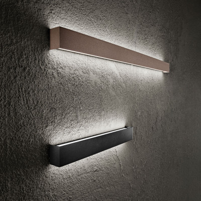 Perenz - Rummo - Applique da parete a LED media in metallo e diffusore lineare - 1 Lampadina Led Integrato 20W - Lumen 1600 - Gradi Kelvin 3000k Luce Calda - IP20 - SKU: 8278