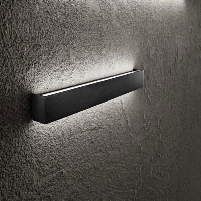 Perenz - Rummo - Applique da parete a LED piccola in metallo e diffusore lineare - 1 Lampadina Led Integrato 14W - Lumen 1120 - Gradi Kelvin 3000k Luce Calda - IP20 - SKU: 8276