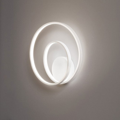 Perenz - Ritmo - Applique da parete a led struttura in metallo e diffusore a spirale - 1 Lampadina Led Integrato 28W - Lumen 2240 - Gradi Kelvin 3000k Luce Calda - IP20 - SKU: 6619