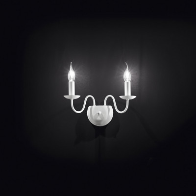 Perenz - Ducale - Applique da parete in stile classico in metallo verniciato - 2 Lampadine E14 40W - SKU: 6266