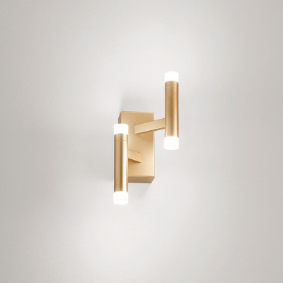 Perenz - Candles - Applique da parete piccola a led struttura in metallo e diffusori in acrilico - 2 Lampadine Led Integrato 12W - Lumen 840 - Gradi Kelvin 3000k Luce Calda - IP20 - SKU: 8272