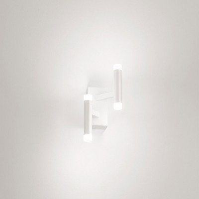 Perenz - Candles - Applique da parete piccola a led struttura in metallo e diffusori in acrilico - Colore: Bianco - 2 Lampadine - Led Integrato - 12W - Lumen 840 - Gradi Kelvin 3000k Luce Calda - IP20 - SKU: 8272BLC