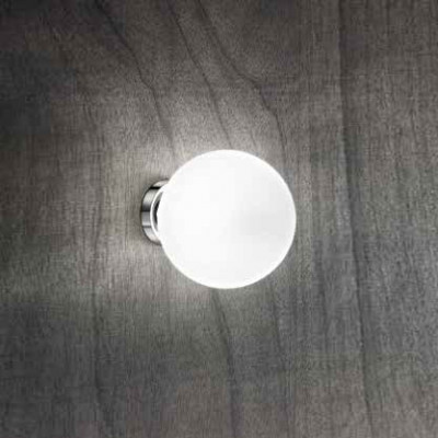 Perenz - Grape - Applique moderna in metallo con diffusore in vetro a boccia - Colore: Bianco - 1 Lampadina E27 60W - IP20 - SKU: 6349