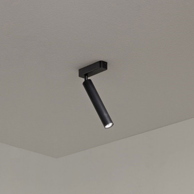 Perenz - Bambù - Faretto da soffitto a led con struttura in metallo e diffusore orientabile - 1 Lampadina Led Integrato 10W - Lumen 1120 - Gradi Kelvin 3000k Luce Calda - IP20 - SKU: 8242