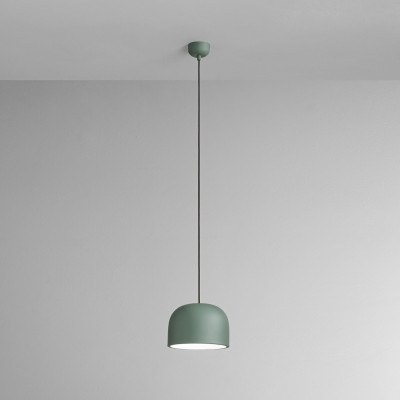 Perenz - Yelmo - Lampada a sospensione dal design moderno con diffusore in metallo - Colore: Verde - 1 Lampadina - E27 - 40W - IP20 - SKU: 8396VE
