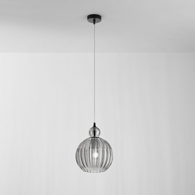 Perenz - Lia - Lampada a sospensione piccola con diffusore in vetro a boccia - 1 Lampadina E27 40W - IP20 - SKU: 8504