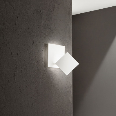 Perenz - Post - Lampada da soffitto piccola moderna con struttura in metallo e diffusore a led - Colore: Bianco - 1 Lampadina - Led Integrato - 35W - Lumen 2800 - Gradi Kelvin 3000k Luce Calda - IP20 - SKU: 8456BLC