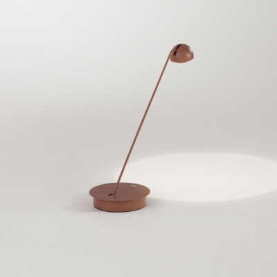 Perenz - Lyra - Lampada da tavolo led con struttura in metallo e diffusore orientabile in vetro - Colore: Terracotta - 1 Lampadina - Led Integrato - 7W - Lumen 688 - Gradi Kelvin 3000k-4000k-6000k - IP20 - SKU: 8447ECT
