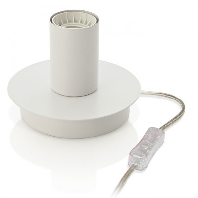 Perenz Lampada da tavolo per camerette con base in metallo in stile moderno Colore: Bianco