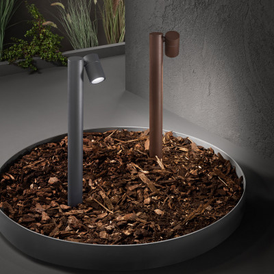 Perenz - Pull - Paletto LED da giardino a led in metallo e diffusore in acrilico orientabile - 1 Lampadina GU10 35W - IP65 - SKU: 8324