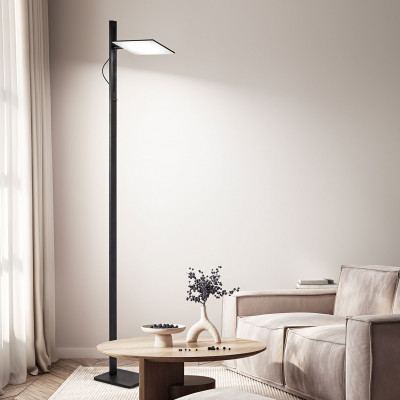 Perenz - Radiante - Pianatana a led in alluminio e diffusore orientabile quadrato - 1 Lampadina Led Integrato 24W - Lumen 2160 - Gradi Kelvin 2700K-3000K-4000K - IP20 - SKU: 8266