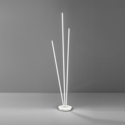 Perenz - Twins - Piantana LED con struttura in metallo con 3 diffusori in acrilico orientabili - 3 Lampadine Led Integrato 47W - Lumen 3760 - Gradi Kelvin 3000k Luce Calda - IP20 - SKU: 8057