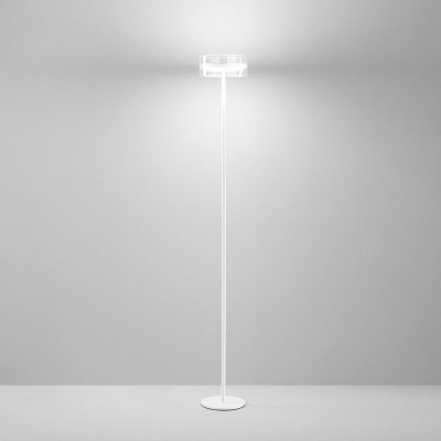 Perenz Aere Piantana moderna a led struttura in metallo diffusore in vetro Colore: Bianco