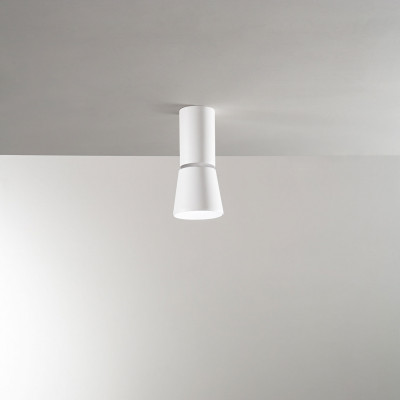 Perenz - Kone - Faretto da soffitto led con struttura in metallo e faretto orientabile - Colore: Bianco - 1 Lampadina - Led Integrato - 10W - Lumen 900 - Gradi Kelvin 3000k Luce Calda - IP20 - SKU: 8494BLC