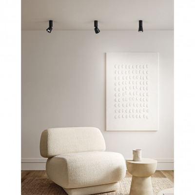 Perenz - Kone - Faretto da soffitto led con struttura in metallo e faretto orientabile - 1 Lampadina Led Integrato 10W - Lumen 900 - Gradi Kelvin 3000k Luce Calda - IP20 - SKU: 8494