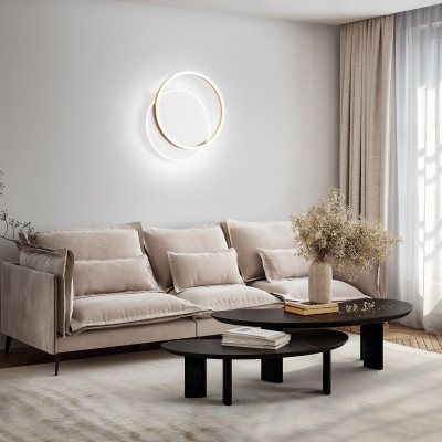 Perenz - Orbit - Plafoniera a led piccola con struttura in metallo dal design moderno - 1 Lampadina Led Integrato 43W - Lumen 3010 - Gradi Kelvin 3000k Luce Calda - IP20 - SKU: 8194