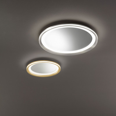 Perenz - Miro - Plafoniera a led piccola con struttura in metallo rotonda dal design moderno - 1 Lampadina Led Integrato 38W - Lumen 2660 - Gradi Kelvin 3000k Luce Calda - IP20 - SKU: 8258