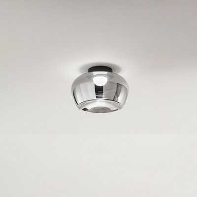 Perenz - Kave - Plafoniera led con struttura in metallo e diffusore in vetro - 1 Lampadina Led Integrato 20W - Lumen 1600 - Gradi Kelvin 3000k Luce Calda - IP20 - SKU: 8532