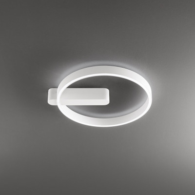 Perenz - Off - Plafoniera da soffitto in metallo a led dimmerabile con diffusore in acrilico - Colore: Bianco - 1 Lampadina - Led Integrato - 52W - Lumen 4160 - Gradi Kelvin 3000k-4000k-6000k - IP20 - SKU: 8426BCT