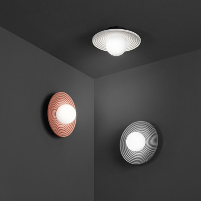 Perenz - Huevo - Plafoniera da soffitto moderna in metallo e cemento e diffusore in vetro - 1 Lampadina E27 20W - IP20 - SKU: 8416