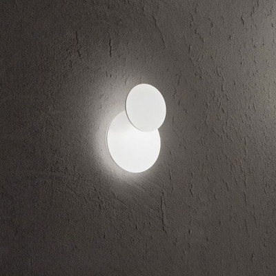 Perenz - Drum - Plafoniera da soffitto piccola moderna a led con diffusore in metallo rotondo - Colore: Bianco - 1 Lampadina - Led Integrato - 22W - Lumen 1877 - Gradi Kelvin 3000k Luce Calda - IP20 - SKU: 8229BLC