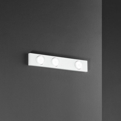 Perenz - Bottone - Plafoniera media con struttura in metallo dal design minimal - Colore: Bianco - 3 Lampadine - GX53 - 15W - IP20 - SKU: 8566B