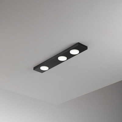 Perenz - Bottone - Plafoniera media con struttura in metallo dal design minimal - 3 Lampadine GX53 15W - IP20 - SKU: 8566