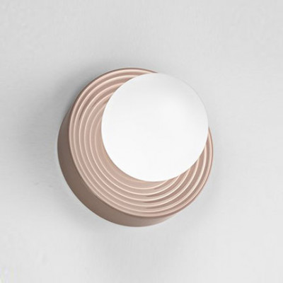 Perenz - Ceramic - Plafoniera moderna con struttura in metallo e ceramica e diffusore in vetro - Colore: Tortora - 1 Lampadina - G9 - 28W - IP20 - SKU: 8506TO