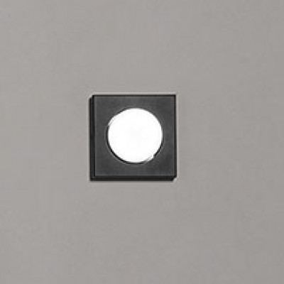 Perenz - Bottone - Plafoniera piccola con struttura in metallo dal design minimal - Colore: Nero - 1 Lampadina - GX53 - 15W - IP20 - SKU: 8564N