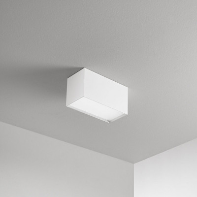Perenz - Tric - Plafoniera rettangolare a led con struttura in metallo e diffusore in acrilico - Colore: Bianco - 1 Lampadina - Led Integrato - 20W - Lumen 1600 - Gradi Kelvin 3000k Luce Calda - IP20 - SKU: 8572BLC