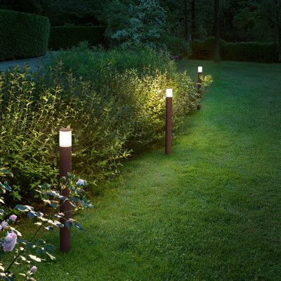 Perenz - Sigaro - Paletto da giardino alto in metallo e diffusore in acrilico - 1 Lampadina E27 20W - IP54 - SKU: 8328