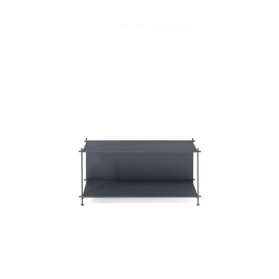 Pezzani - Musa - Libreria bassa con fianchi e struttura in acciaio dal design moderno cm 95 - SKU: 0/71P-90