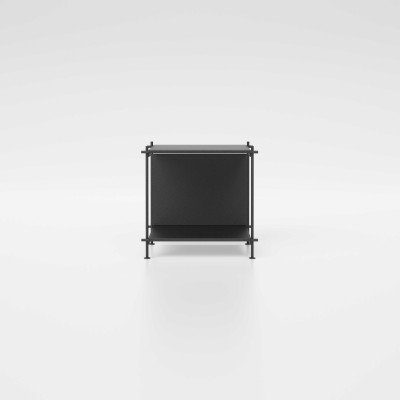 Pezzani - Musa - Libreria bassa con fianchi e struttura in acciaio dal design moderno cm 50 - SKU: 0/71P-45