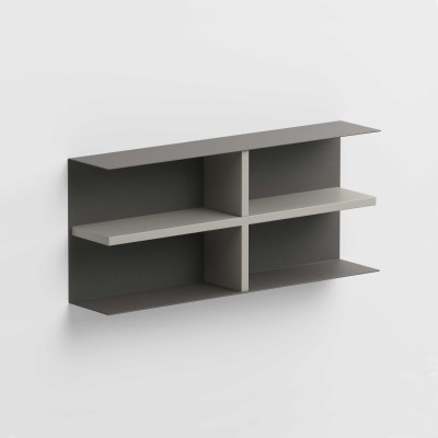 Pezzani - Bureau - Libreria da parete moderna con struttura in acciaio - SKU: 0/67