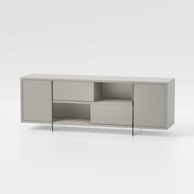 Pezzani Madison Madia con struttura realizzata in laminato Ecologico dal design moderno Colore: Grigio Tortora