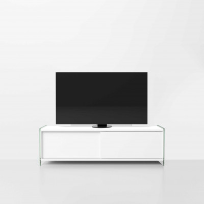 Pezzani - Byblos - Mobile porta-TV da 160 cm con ante scorrevoli struttura in legno e vetro - SKU: 0/70P-160