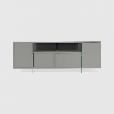 Pezzani Movie Mobile porta TV struttura realizzata in laminato Ecologico dal design moderno Colore: Grigio Tortora