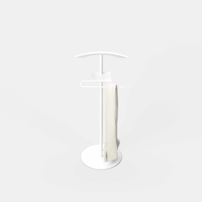 Pezzani - Steward - Servomuto/Appendiabiti in acciaio di design italiano - Colore: Bianco/Bianco - SKU: 0/310#BS-7S