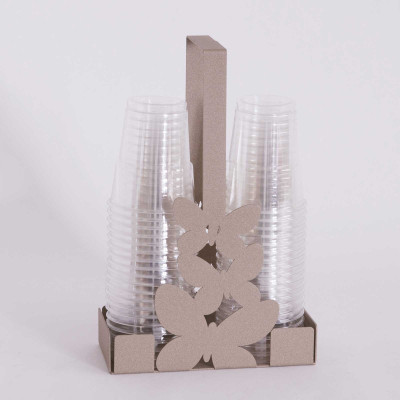 Arti e Mestieri - Farfalle - Portabicchieri in metallo per bicchieri di plastica - SKU: 0VA11273