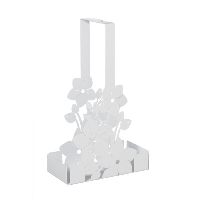 Arti e Mestieri Fior di Loto Porta bicchieri floreale con decorazione floreale Colore: Bianco Marmo