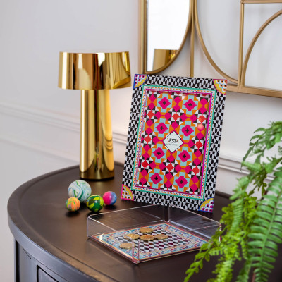 Vesta - Decor - Portafoto con cornice in plexiglass dal design moderno con decoro Ethnic - Foto 13x18 - SKU: 04227D49