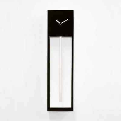 Progetti - Uaigong - Orologio da parete a pendolo con struttura moderna ed elegante - Colore: Nero/Bianco - SKU: 024300NEBI