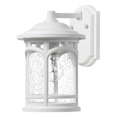 Quoizel Marblehead Lanterna piccola da esterno con struttura in resina e diffusore in vetro Colore: Bianco