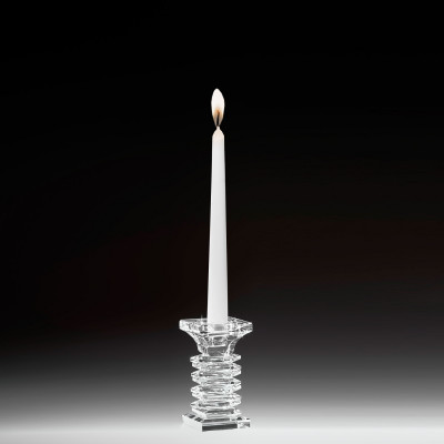 Ranoldi - Candeliere basso in cristallo dal design moderno - Colore: Trasparente - SKU: CBB417