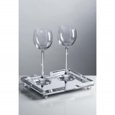  Ranoldi - Vassoio in cristallo specchiato - SKU: C6161 