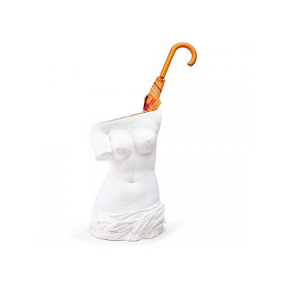 Seletti - Milo - Portaombrelli moderno in fibra di vetro - Colore: Bianco - SKU: 13325