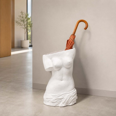 Seletti Milo Portaombrelli moderno in fibra di vetro Colore: Bianco